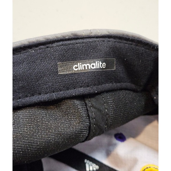 ECU East Carolina Pirates Adidas Strap Back Climalite Hat Cap Purple Gray - Picture 6 of 9